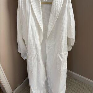 Elegant White Waffle Robe